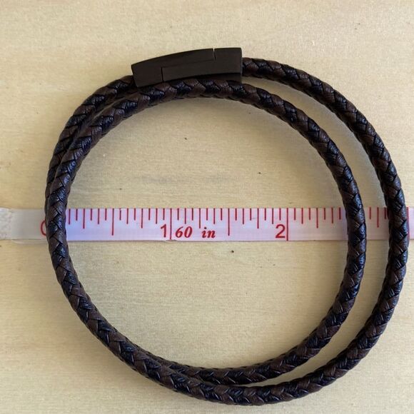 Braided Leather Bracelet - Picture 4 of 4